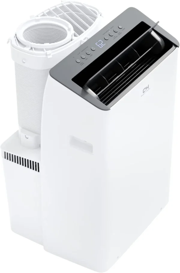 Cooper&Hunter 14000 BTU Duo Hose High Efficiency Inverter Portable Air Conditioner and Heater, For Areas Up To 550 Sq. Ft, Includes WiFi, Remote Control & Window Kit