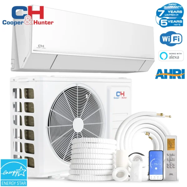 Cooper&Hunter, Astoria Series, HYPER, 6,000 BTU, 230V, 26.5 SEER Ductless Mini Split AC/Heater